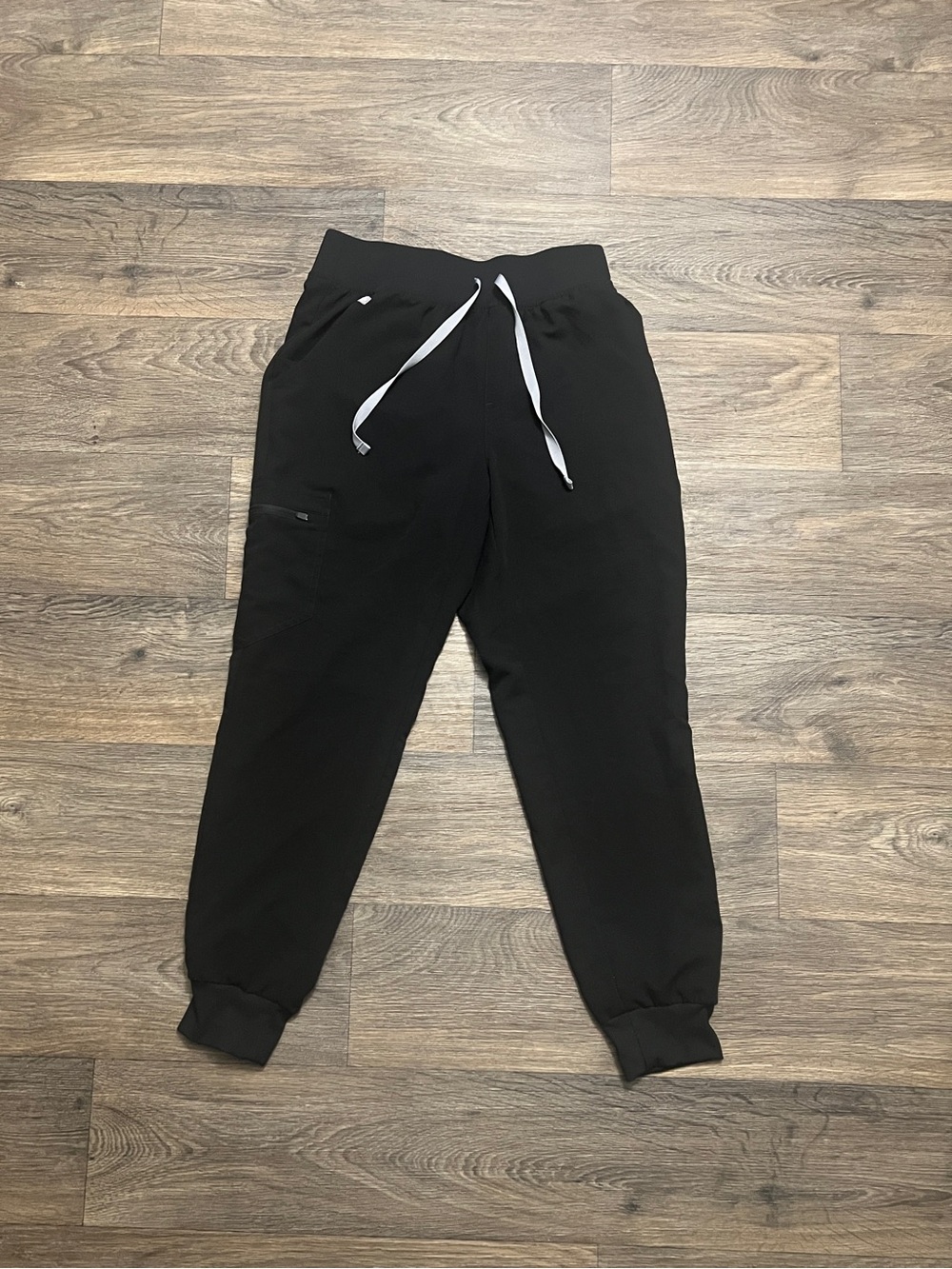 FIGS High Waisted Zamora Jogger Scrub Pant Size Small Black Neutral